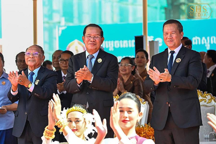 Samdech Pichey Sena Tea Banh, Supreme Advisor to the King and Vice President of the Cambodian Veterans Association, praised His Excellency Dr. Kun Kim