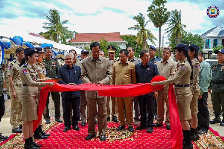 Kun Kim was invited to the inauguration ceremony of the Battambang Provincial Veterans Association headquarters, a precious gift from Samdech Techo Hun Sen, President of the Cambodian Veterans Association