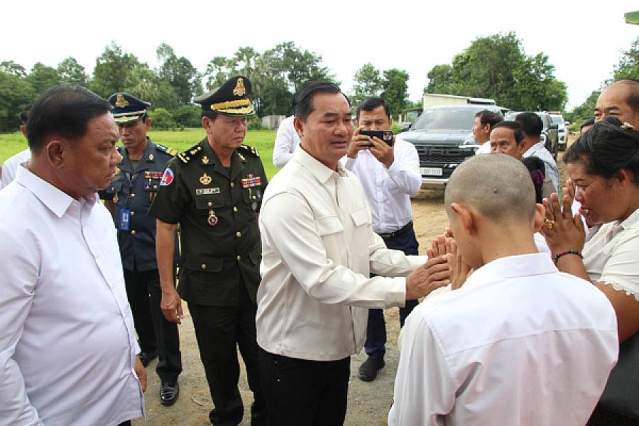 His Excellency Dr. Cheam Chansophorn attended the funeral of Mr. Prince Ek Nai Channy