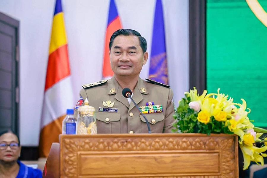 His Excellency Cheam Chansophorn, Governor of Kampong Speu Provincial Government, donated $10,000 to organize an extraordinary general assembly nationwide representing the Cambodian War Veterans Association.