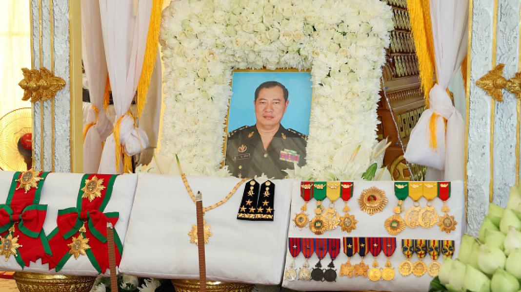 Major General Som Sun led colleagues from the Secretariat of the Cambodian Veterans Association of Kampong Thom Province to pay their respects to His Excellency Major General Chan Lumphat.
