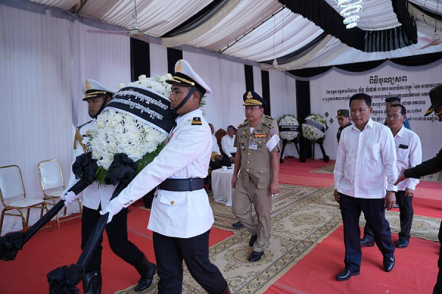 Major General Ou Soponna invites to pay respects to the late Lieutenant General Chan Lumphat