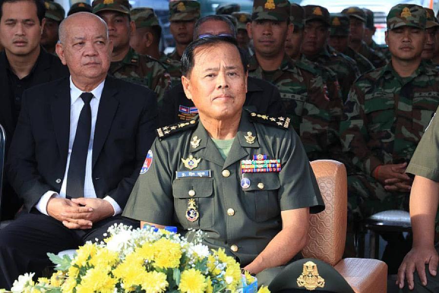 His Excellency Lieutenant General Ouk Knouch, Undersecretary of State of the Ministry of National Defense, has contributed $2,000 to organize the Extraordinary General Assembly of the Cambodian Veterans Association nationwide