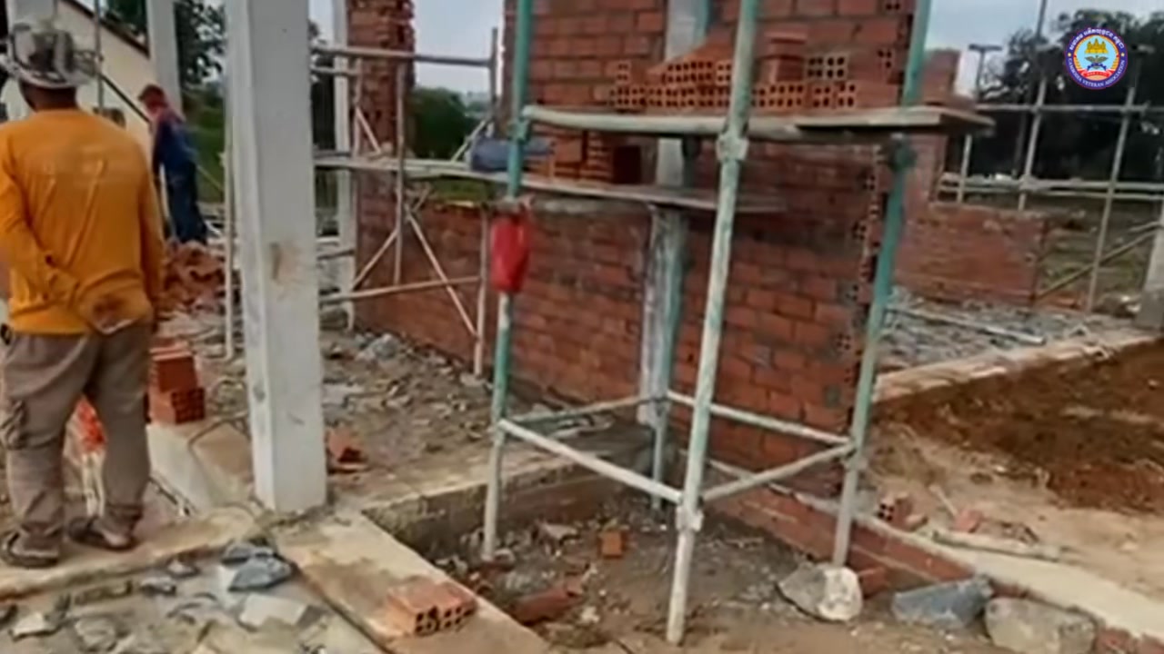 ទីស្នាក់ការសមាគមអតីតយុទ្ធជនកម្ពុជាខេត្តព្រះសីហនុដំណើរការសាងសង់បាន៣៥%ហើយ