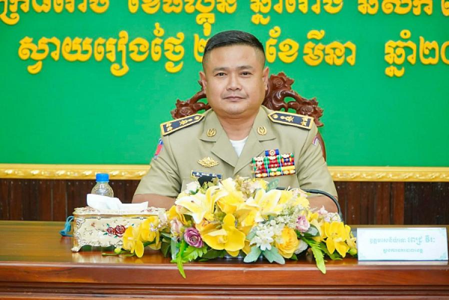 Major General Pich Virak, Provincial Police Commissioner and President of Svay Rieng Provincial Police Office, has donated 2,000,000 riels to organize the Extraordinary General Assembly of the Cambodian Veterans Association nationwide