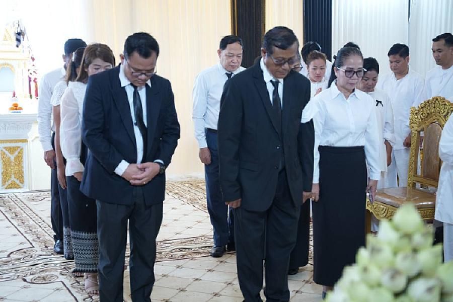 The Kratie Provincial Tax Branch delegation invited to pay tribute to the late HE Lieutenant General Chan Lumphat,