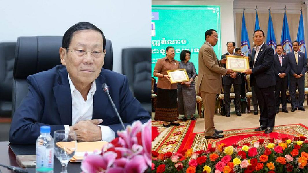 Oknha Dr. Vinh Huu donates funds to support the construction of 100 houses for veterans and retirees per year for a period of 5 years.