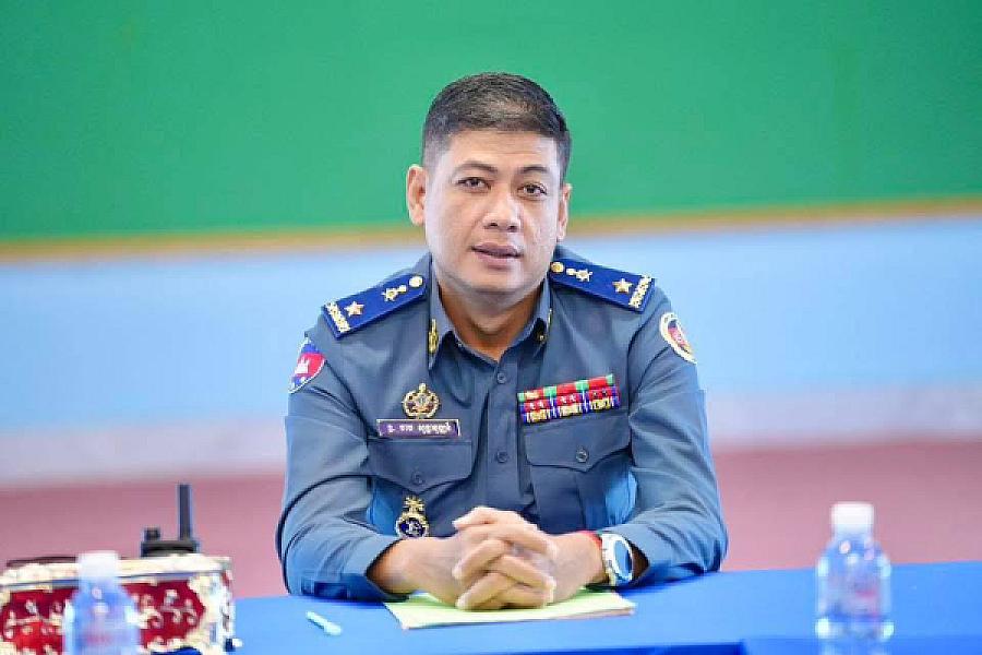 Brigadier General Chap Sotheavut joined in donating funds to support the construction of one house for veterans and retirees