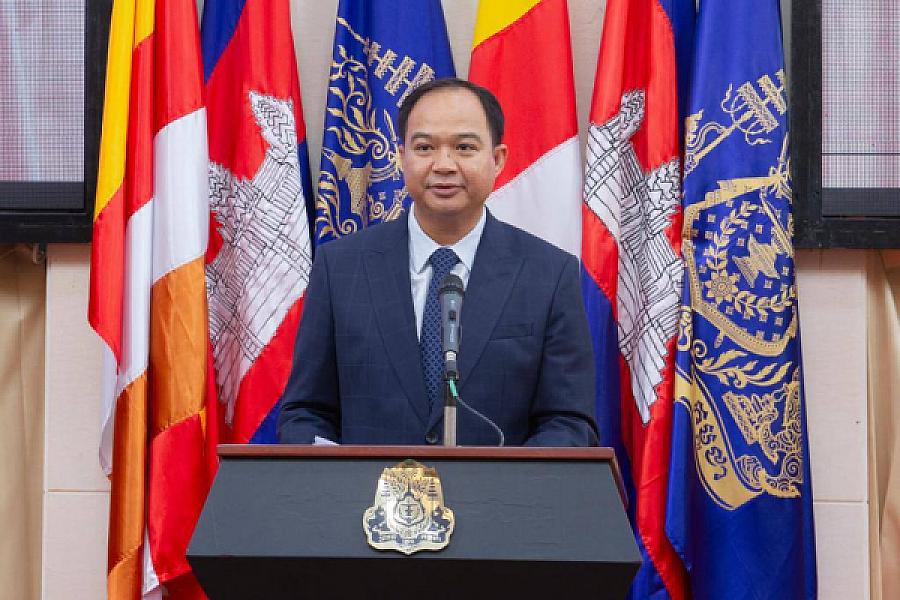 His Excellency Kim Rithy donated funds to support the construction of one house for veterans and retirees