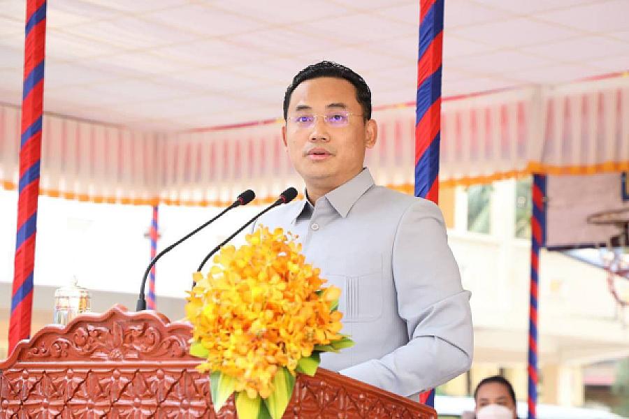 His Excellency Nuon Pharath donated funds to support the construction of one house for veterans and retirees