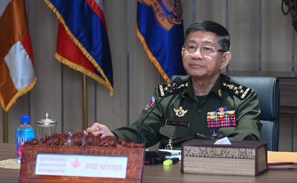 His Excellency General Chay Saing Yun donated funds to support the construction of one house for veterans and retirees