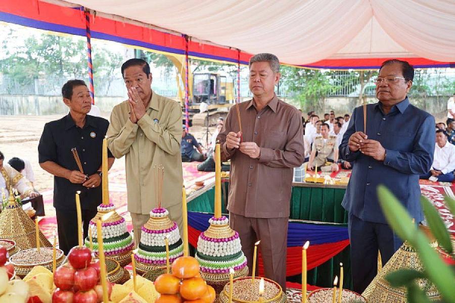 ឯកឧត្តម គន់ គីម អញ្ជើញជាអធិបតីក្នុងពិធីបញ្ចុះបឋមសិលាសាងសង់ទីស្នាក់ការ អ.ន.ក ខេត្តកណ្តាល - Image 2