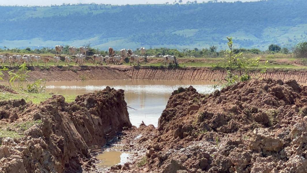 ក្រុមការងារ អ.ន.ក ចុះពិនិត្យការជីកស្រះទឹក និងស្ថាបនាប្រឡាយទឹក ជូនអតីតយុទ្ធជន នៅភូមិព្រៃសិន  - Image 7