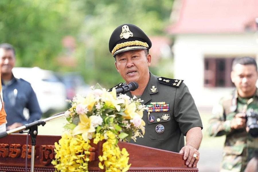Major General Chan Sopheaktra, Commander of the Preah Vihear Provincial Military Operations Area, has contributed 2 million riels to organize an extraordinary general assembly of representatives of the Cambodian Veterans Association nationwide