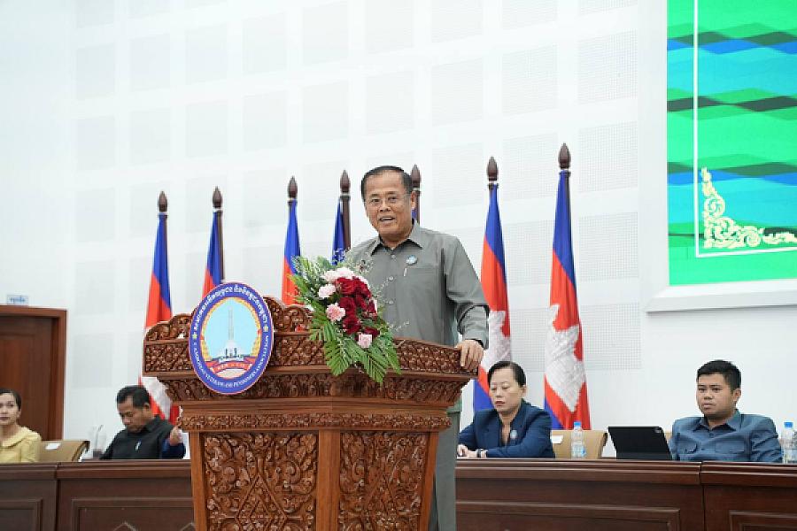 ឯកឧត្តម អ៊ុក ឃ្នួច អញ្ជើញប្រកាសសមាសភាពថ្នាក់ដឹកនាំគណៈកម្មាធិការសមាគមអតីតយុទ្ធជន និងនិវត្តជន ខេត្តព្រះសីហនុ