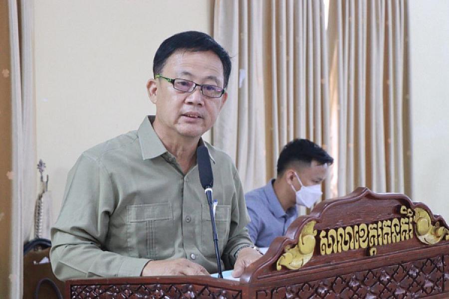 Mr. Hor Sun Hor, Director of the Department of Social Affairs for Veterans of Ratanakiri Province, has donated 400,000 riels to organize the Extraordinary General Assembly of the Cambodian Veterans Association nationwide